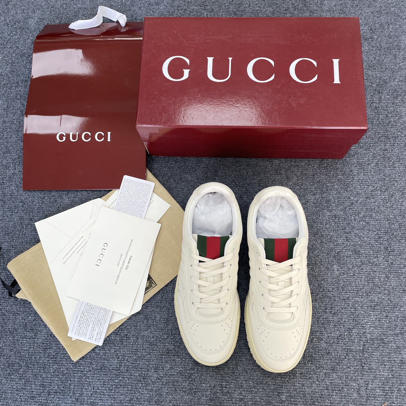 Gucci Re Web Womens Sneakers 700775 Aab31 5863 (4) - newkick.vip